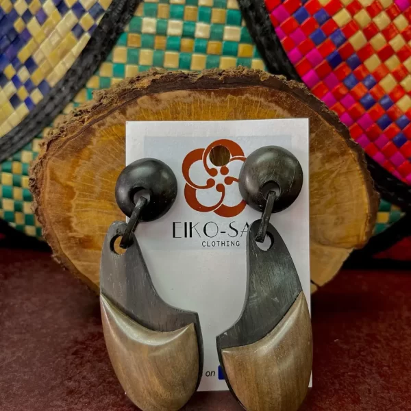 Hardwood earring