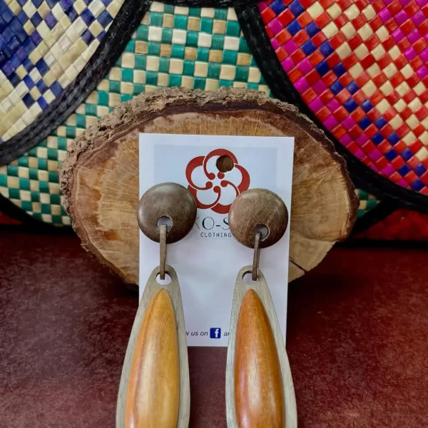 Hardwood earring