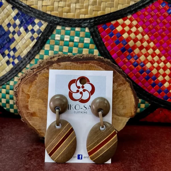 Hardwood earring