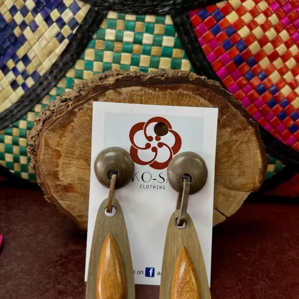 Hardwood earring