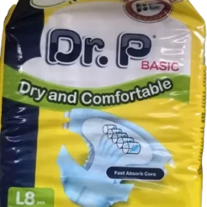 Dr P Diapers L8, 114 -147cm, 8pcs