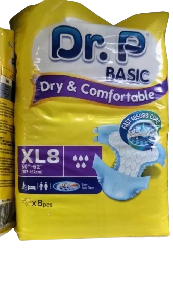 Dr P Diapers XL8, 127-157cm, 8pcs