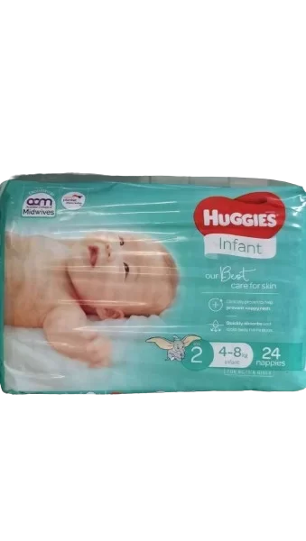 Nappy Pants Huggies 4-8 months, 24 Nappies