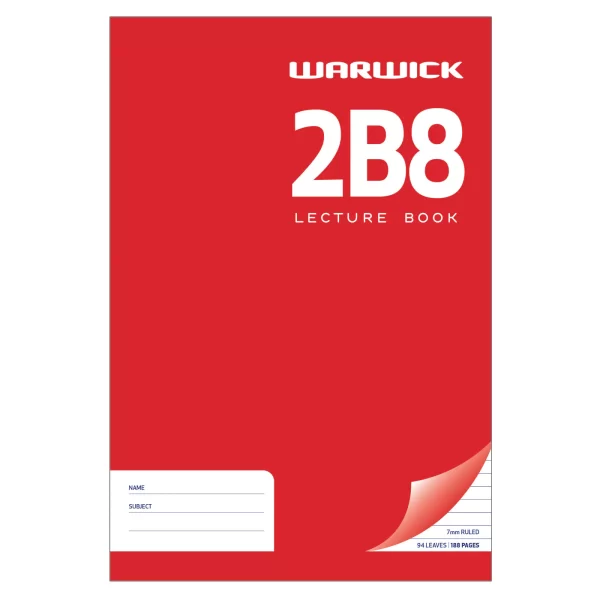 Warwick 2B8 Hardcover Lecture Book 7mm Ruled 94 Leaves